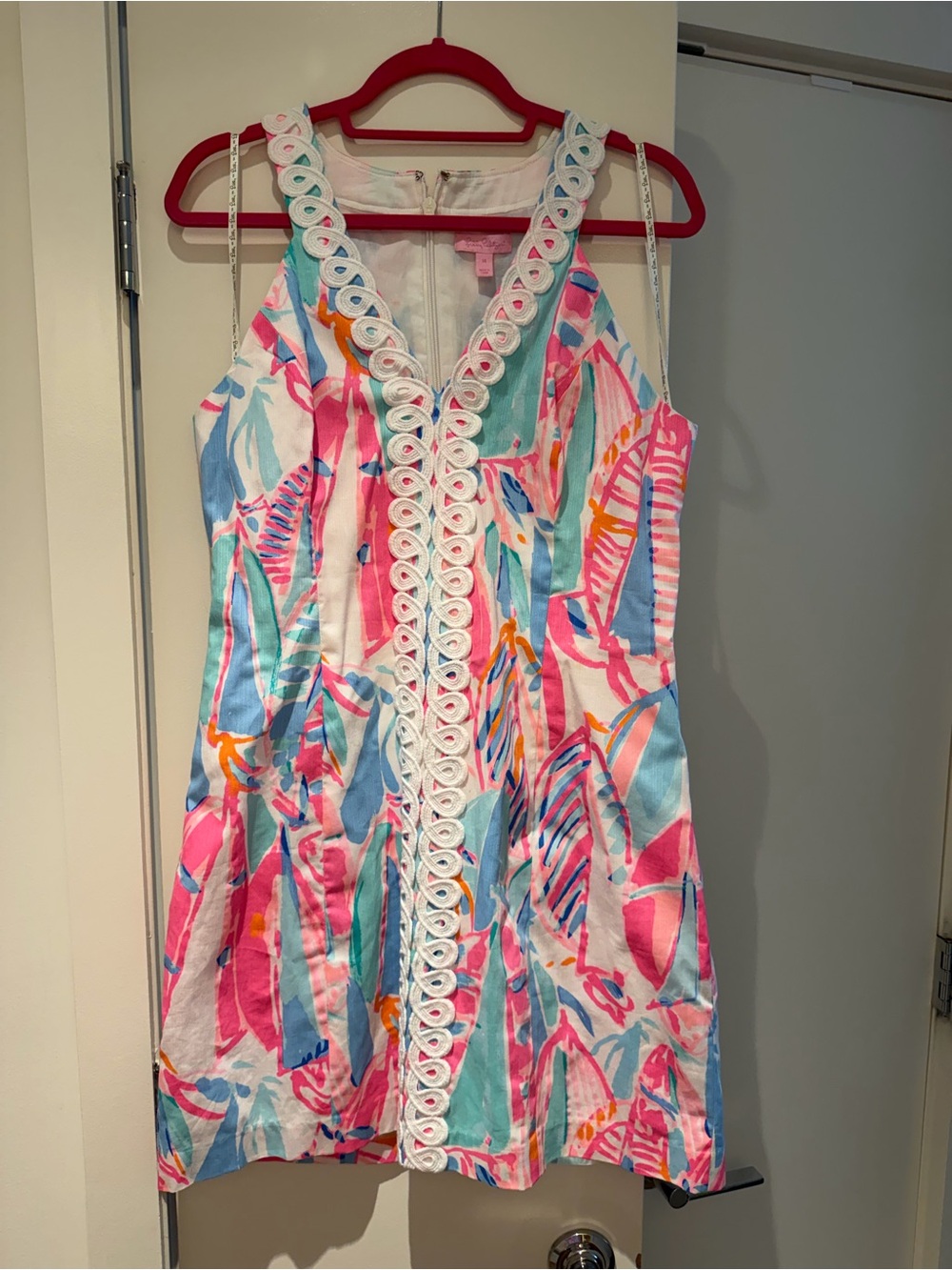 Lilly Pulitzer Lynn shift size 14 in out to sea sailboat print